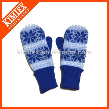 Wholesale winter acrylic knit mittens